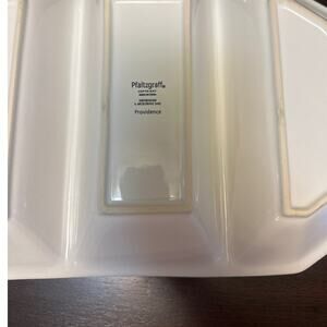 Pfaltzgraff PROVIDENCE Large Divided Plate Christmas dish 16" Serving platter